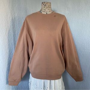 Lunya Oversized Cozy  Crewneck Sweatshirt in Otium Tan